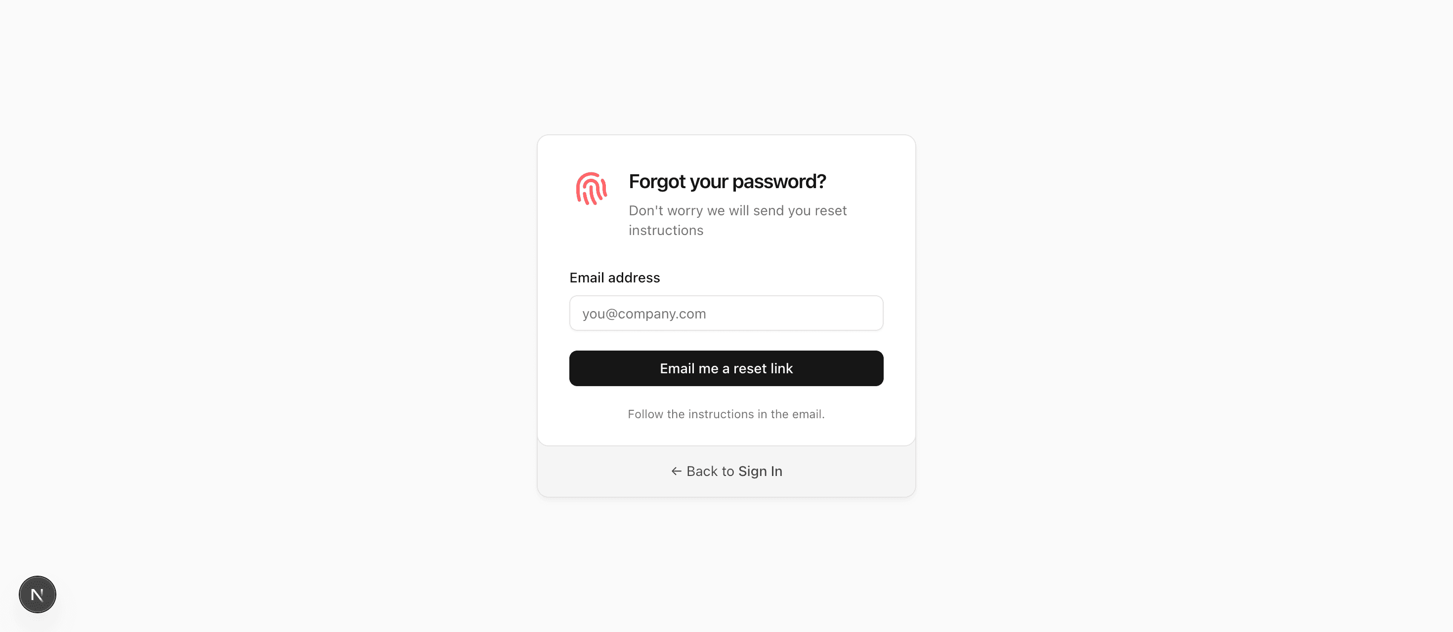 Sign Up category preview